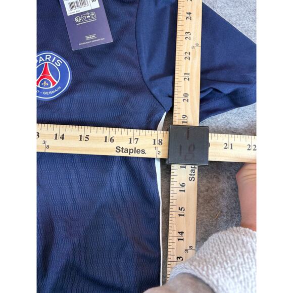 Paris Saint Germain PSG Football Soccer Jersey Mens Medium Navy Activewear NWT - Picture 3 of 8